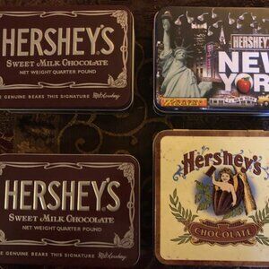 4 HERSHEY TINS